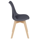 Kit com 2 Cadeiras de jantar Leda com assento estofado e design moderno - Fendi