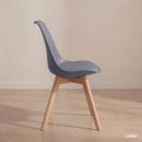 Kit com 2 Cadeiras de jantar Leda com assento estofado e design moderno - Fendi