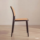 Kit com 2 Cadeiras de jantar Mumbai de telinha com design contemporâneo e assento anatômico – Preta