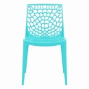 Kit com 2 Cadeiras Gruvyer com Design Contemporâneo Encosto e Assento Anatômico - Azul tiffany