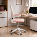 Kit com 4 Cadeiras escritório rodizio office Bytes - Rosa claro