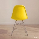Kit com 6 Cadeiras de jantar Charles Eames Eiffel DKR em Polipropileno - Amarelo