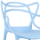 Kit com 6 Cadeiras Design Allegra Polipropileno Injetado Alta Densidade Empilhável Sala Cozinha Jantar Bar Jardim Varanda Nude Bege
