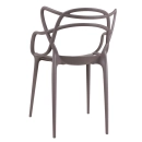 Kit com 8 Cadeiras Design Allegra Polipropileno Injetado Alta Densidade Empilhável Sala Cozinha Jantar Bar Jardim Varanda Fendi