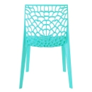 Kit com 8 Cadeiras Gruvyer com Design Contemporâneo Encosto e Assento Anatômico - Azul tiffany