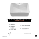 Kit Cuba Cornalina e Torneira Baixa Amazonas Branco