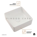 Kit Cuba Crisoprásio e Torneira Alta Madeira - Branco e Preto