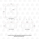 Kit Cuba Crisoprásio e Torneira Alta Madeira - Branco e Preto
