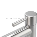 Kit Cuba de Apoio para Banheiro e Torneira Baixa em Aço Inox Amazonas Pingoo.casa - Branco e Prata