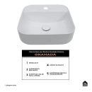 Kit Cuba de Apoio para Banheiro e Torneira Misturador Monocomando Alta Paraná Pingoo.casa - Branco e Prata