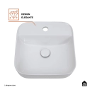 Kit Cuba de Apoio para Banheiro e Torneira Misturador Monocomando Baixa Madeira Pingoo.casa - Branco e Prata