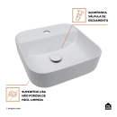 Kit Cuba de Apoio para Banheiro e Torneira Misturador Monocomando Baixa Paraná Pingoo.casa - Branco e Prata