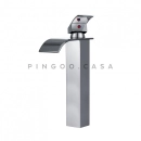 Kit Cuba de Apoio Slim Crisoprásio e Torneira Misturador Monocomando Alta paraná Pingoo.casa - Branco e Prata