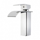 Kit Cuba de Apoio Slim Crisoprásio e Torneira Misturador Monocomando Baixa Paraná Pingoo.casa - Branco e Prata