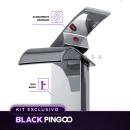 Kit Cuba de Apoio Slim Retangular com Válvula de Escoamento e Torneira Monocomando Baixa Paraná Pingoo.casa - Branco e Prata