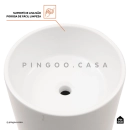 Kit Cuba de Piso para Banheiro Espinélio e Misturador de Piso Timonha - Branco e Preto