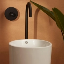 Kit Cuba de Piso para Banheiro Espinélio e Misturador de Piso Timonha - Branco e Preto