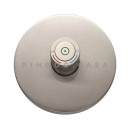 Kit Cuba de Piso para Banheiro Espinélio e Misturador de Piso Timonha - Preto e Prata Escovado