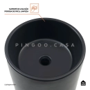 Kit Cuba de Piso para Banheiro Espinélio e Misturador de Piso Timonha - Preto e Preto
