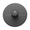 Kit Cuba de Piso para Banheiro Espinélio e Misturador de Piso Timonha - Preto e Preto