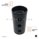 Kit Cuba de Piso para Banheiro Espinélio e Torneira de Piso Gongogi - Prata e Preto
