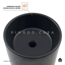 Kit Cuba de Piso para Banheiro Espinélio e Torneira de Piso Gongogi - Prata e Preto