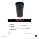 Kit Cuba de Piso para Banheiro Espinélio e Torneira de Piso Gongogi - Preto e Preto