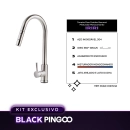 Kit Cuba Dupla Gourmet Awá e Torneira Misturador Monocomando Iriri Pingoo.casa - Prata