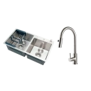 Kit Cuba Dupla Gourmet Awá e Torneira Misturador Monocomando Muru Pingoo.casa - Prata