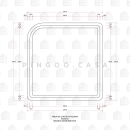 Kit Cuba Dupla Gourmet para Cozinha com Acessórios Aço Inox 201 78x43cm e Tábua de Corte Potiguara