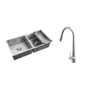 Kit Cuba Dupla Gourmet Tukano e Torneira Misturador Monocomando Extensível Apurema Pingoo.casa - Prata