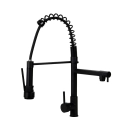 Kit Cuba Gourmet Nawa com Tábua de Corte e Torneira Misturador Monocomando Munim Pingoo.casa - Prata e Preto