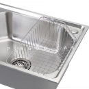 Kit Cuba Gourmet para Cozinha com Acessórios Aço Inox 201 57x43cm Guarani e Torneira Misturador Monocomando Munim Prata