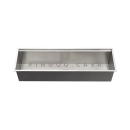 Kit Cuba Gourmet Terena 58x45cm e Calha Waiana Embutida 60x19cm Prata Aço Inox 304