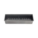 Kit Cuba Gourmet Terena 58x45cm e Calha Waiana Embutida 60x19cm Preto Aço Inox 304