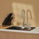 Kit Cuba Gourmet Terena 58x45cm e Calha Waiana Embutida 60x19cm Preto Aço Inox 304