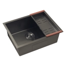 Kit Cuba Gourmet Terena 58x45cm e Calha Waiana Embutida 60x19cm Preto Aço Inox 304
