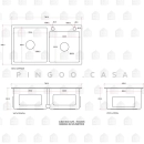 Kit Cuba para Cozinha Awá e Torneira Misturador Monocomando em Aço Inox Iriri - Prata