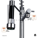 Kit Cuba Para Cozinha e Tábua de Apoio Nawa + Misturador Munim Prata