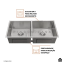 Kit Cuba Para Cozinha Gourmet e Grade de Proteção Tukano