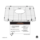 Kit Cuba Para Cozinha Gourmet e Grade de Proteção Tukano