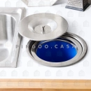 Kit Cuba para Cozinha Gourmet Pia Aço Inox com Acessórios e Lixeira Nawa 50 cm Prata