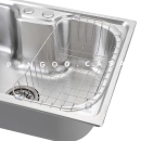 Kit Cuba para Cozinha Gourmet Pia Aço Inox com Acessórios e Tábua de Corte Carajás e Torneira Monocomando Envira Prata