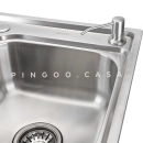 Kit Cuba para Cozinha Gourmet Pia Aço Inox com Acessórios Potiguara e Torneira Monocomando Envira Prata