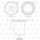 Kit Cuba para Cozinha Gourmet Pia Aço Inox com Acessórios Tábua de Corte e Lixeira Nawa 50 cm e Torneira Gourmet Munim Prata