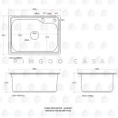 Kit Cuba para Cozinha Pia com Acessórios Matis e Torneira Monocomando Gourmet Munim Prata