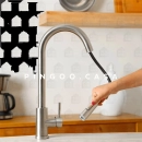 Kit Cuba para Cozinha Pia Dupla com Acessórios Ticunas e Torneira Monocomando Gourmet Iriri Prata