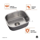 Kit Cuba Quadrada Aimoré e Tábua Para Lavanderia Prata