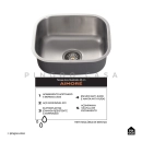 Kit Cuba Quadrada Aimoré e Tábua Para Lavanderia Prata