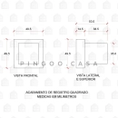 Kit Ducha Jacuí e Acabamento de Registro Preto